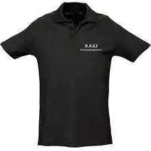 Herren Standard Poloshirt - Nazi nicht an Zuwanderung interessiert Vorderseite