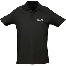 Herren Standard Poloshirt - Nazi nicht an Zuwanderung interessiert - gewählte Variante