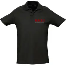 Herren Standard Poloshirt - Nicht an Zuwanderung interessiert, Fahne Vorderseite