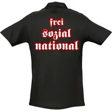 Herren Standard Poloshirt - Nationalist, FSN Rückseite