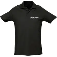 Herren Standard Poloshirt - Widerstand lässt sich nicht verbieten Vorderseite