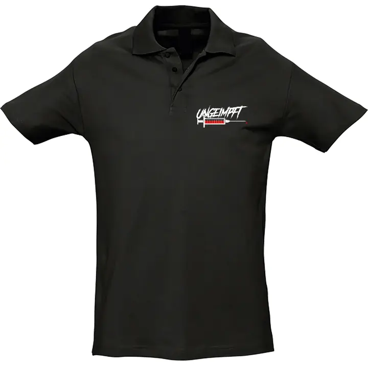 Herren Standard Poloshirt - Ungeimpft, Spritze
