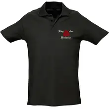 Herren Standard Poloshirt - Sieg oder Walhalla Vorderseite