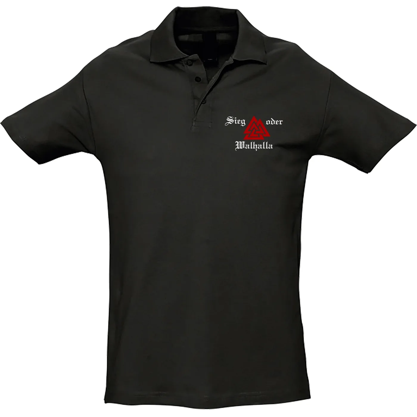 Herren Standard Poloshirt - Sieg oder Walhalla