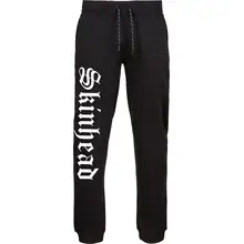 Herren Premium Jogginghose - Skinhead, Schrift Vorderseite