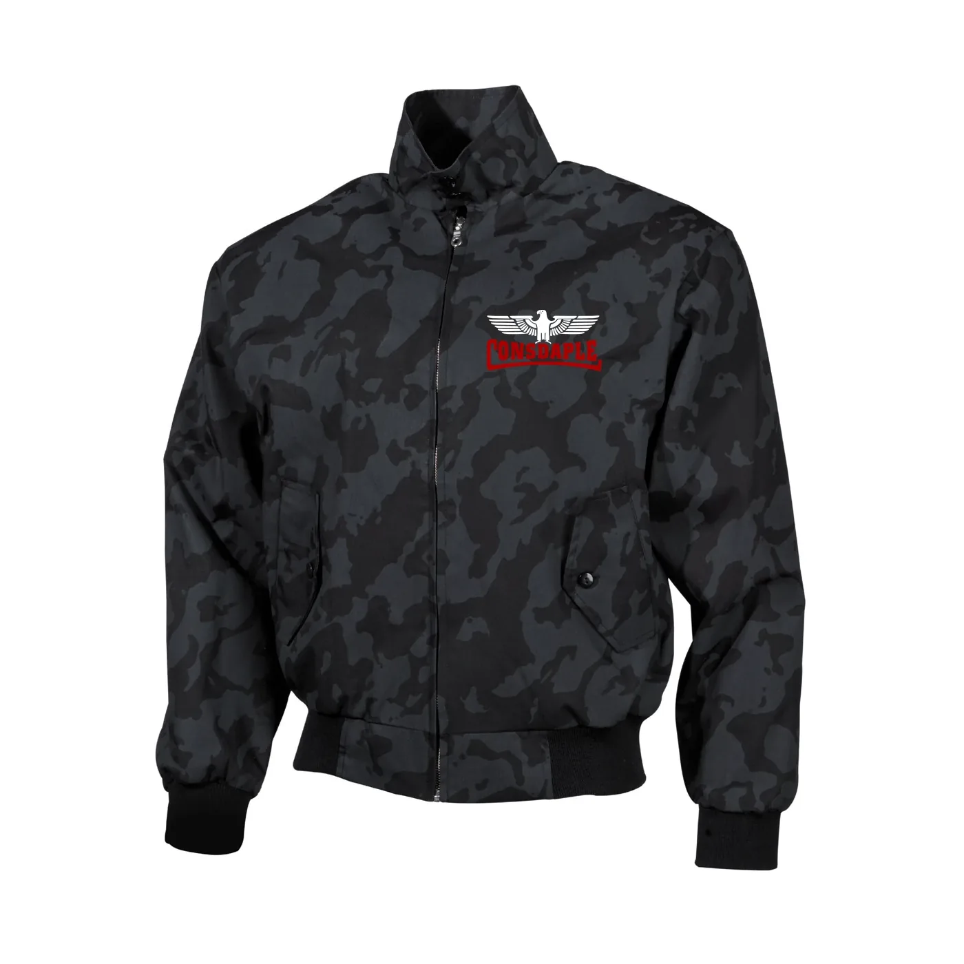 Bestickte Harrington Jacke, Camo - Consdaple mit Adler