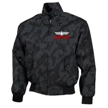 Bestickte Harrington Jacke, Camo - Consdaple mit Adler - gewählte Variante