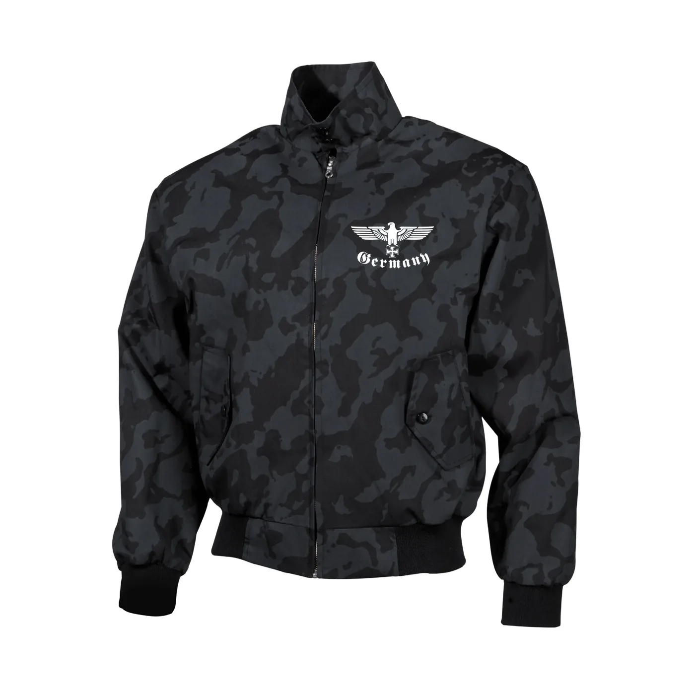 Bestickte Harrington Jacke, Camo - Germany, Adler