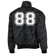 Bestickte Harrington Jacke, Camo - 100% White Rückseite