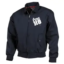 Bestickte Harrington Jacke, Blau - Pure H8 - gewählte Variante