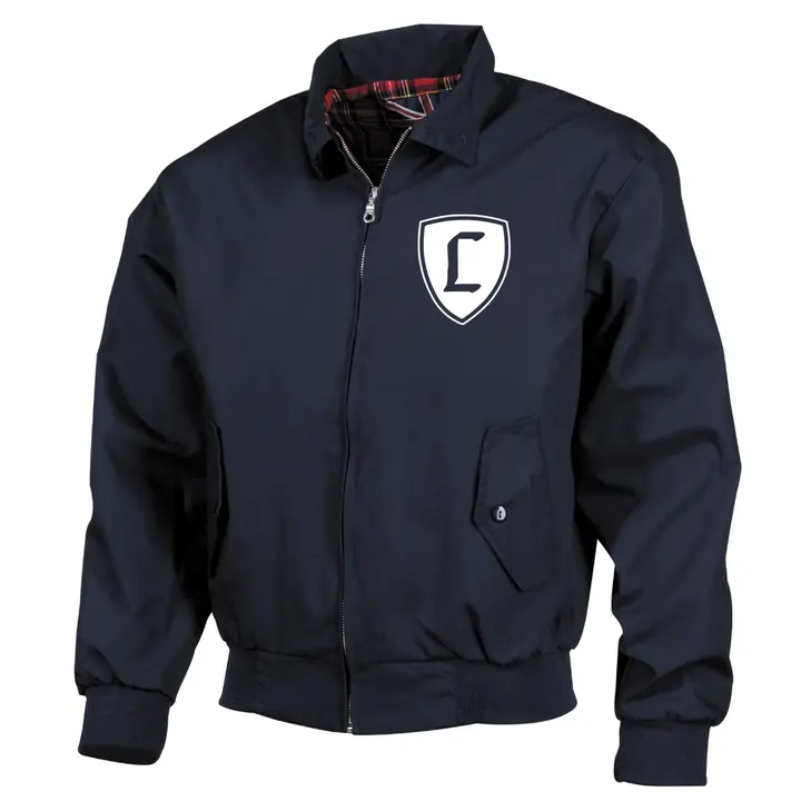 Bestickte Harrington Jacke, Blau - Landser Deutschland