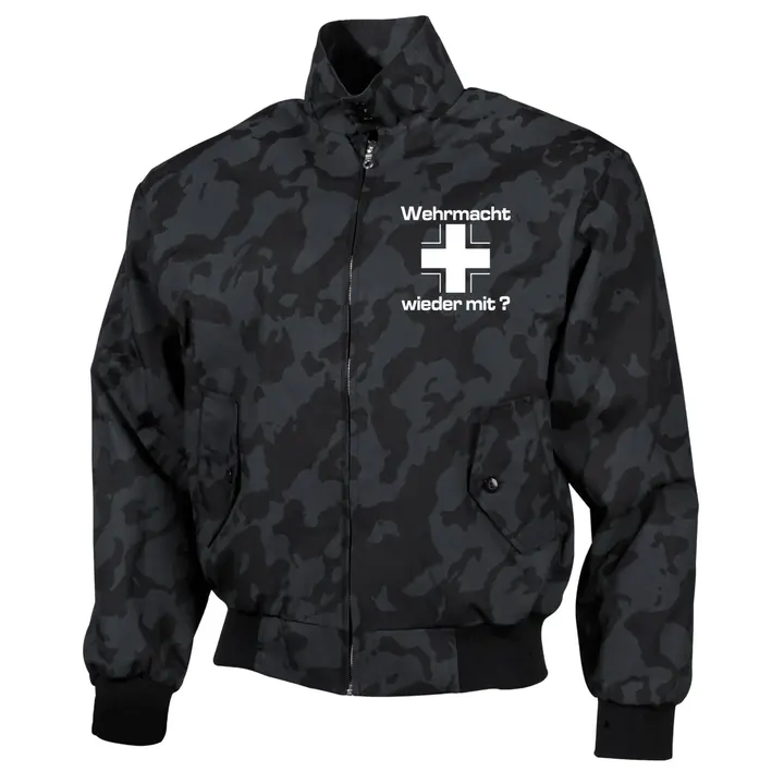 Bestickte Harrington Jacke, Camo - Wehrmacht wieder mit