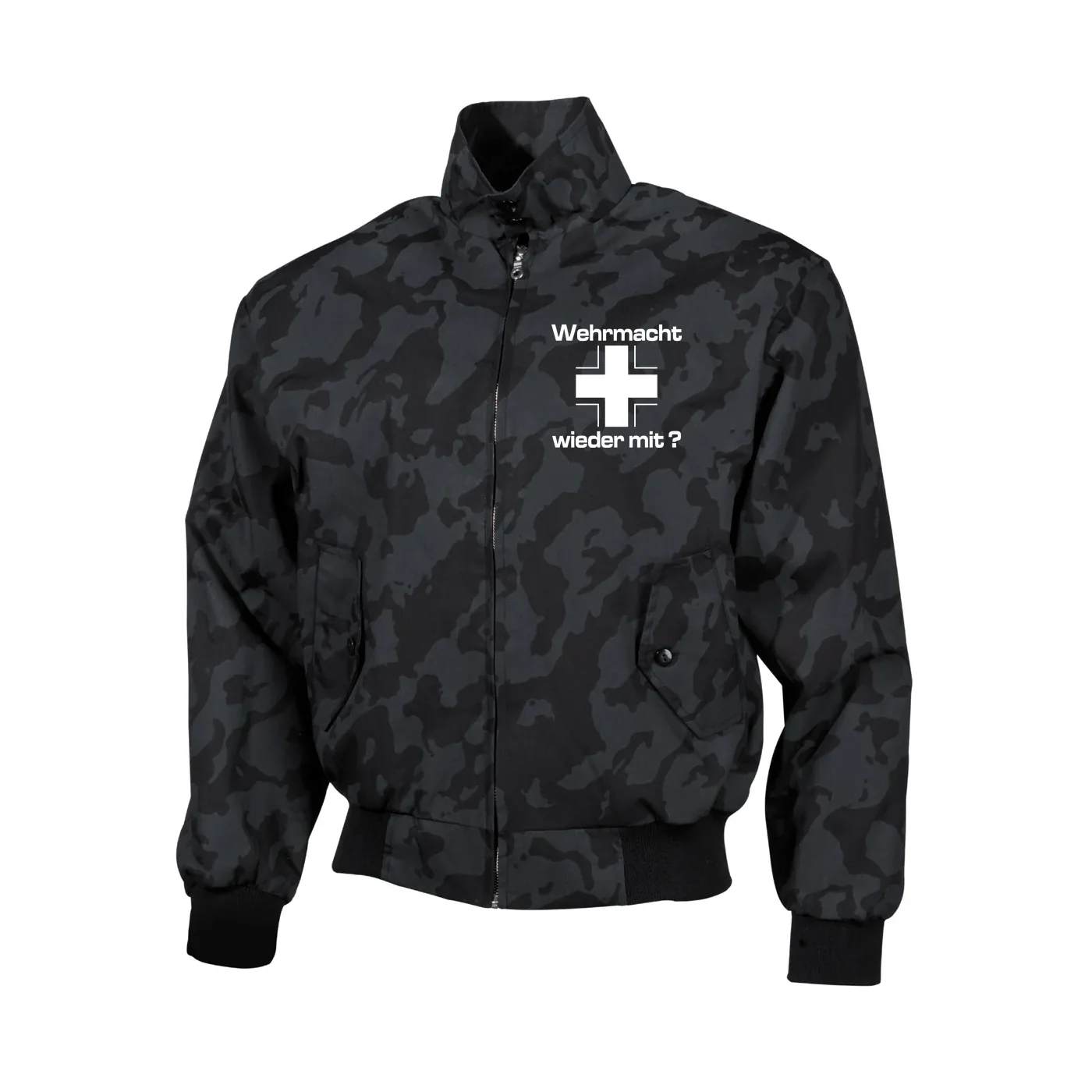Bestickte Harrington Jacke, Camo - Wehrmacht wieder mit