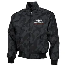 Bestickte Harrington Jacke, Camo - Revolution Deutschland Vorderseite