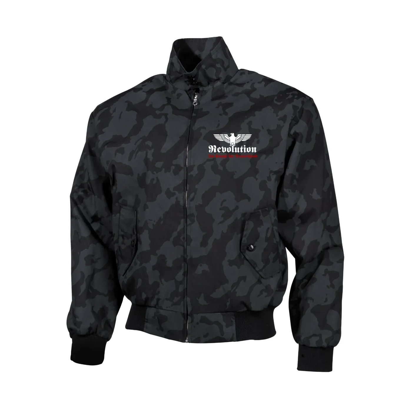 Bestickte Harrington Jacke, Camo - Revolution Deutschland