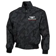 Bestickte Harrington Jacke, Camo - Revolution Deutschland - gewählte Variante
