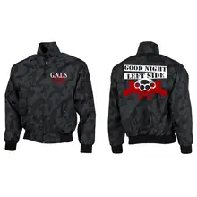 Bestickte Harrington Jacke, Camo - GNLS, Schlagring - gewählte Variante