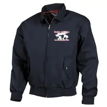 Bestickte Harrington Jacke, Blau - Ruhm und Ehre dem deutschen Soldat - gewählte Variante