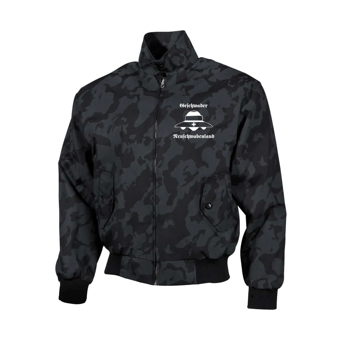 Bestickte Harrington Jacke, Camo - Geschwader Neuschwabenland