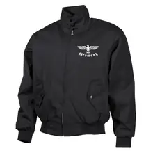 Bestickte Harrington Jacke, Schwarz - Germany, Adler - gewählte Variante