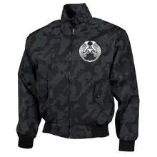 Bestickte Harrington Jacke, Camo - Raben - gewählte Variante