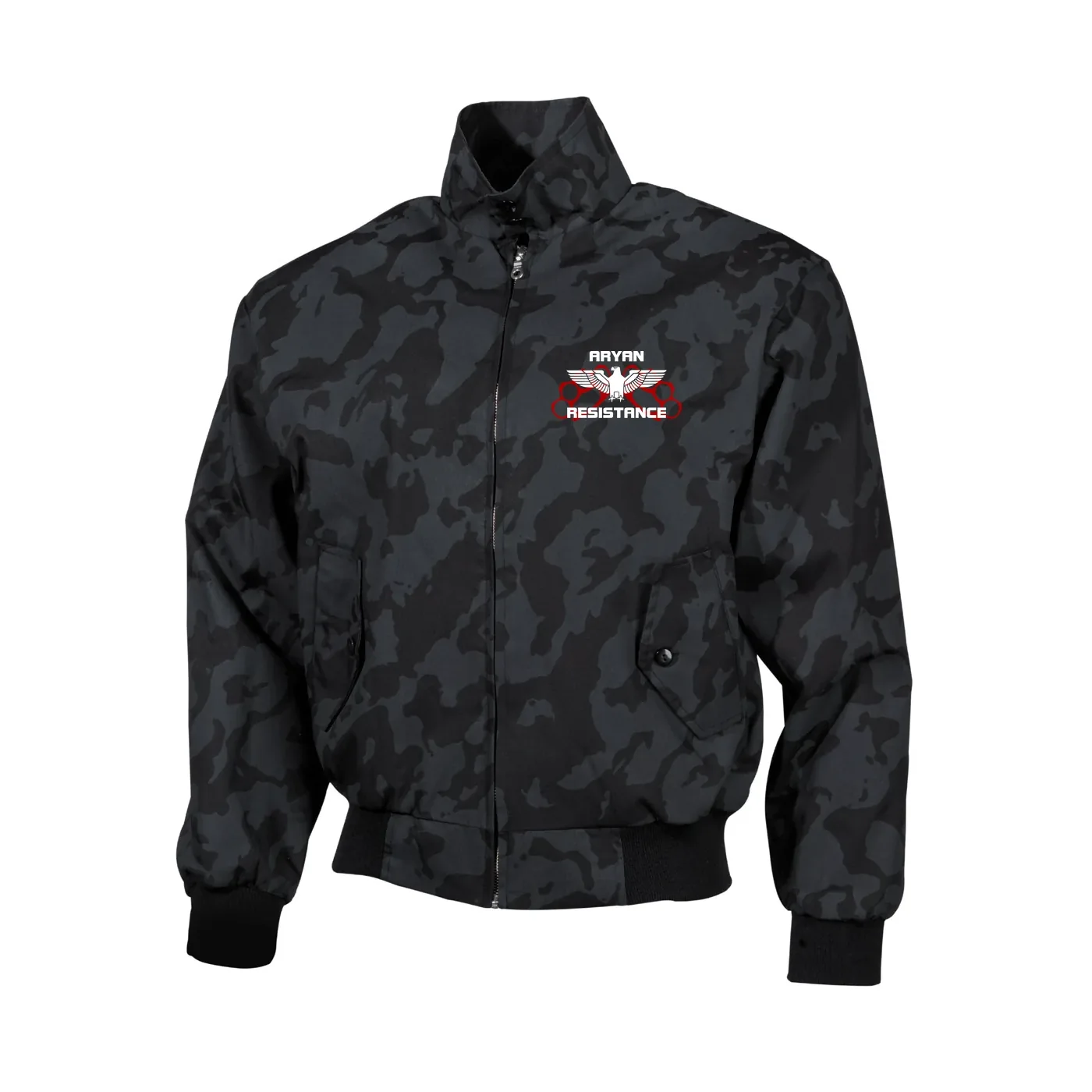 Bestickte Harrington Jacke, Camo - Aryan Resistance