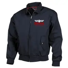 Bestickte Harrington Jacke, Blau - Consdaple, Adler made in Germany - gewählte Variante