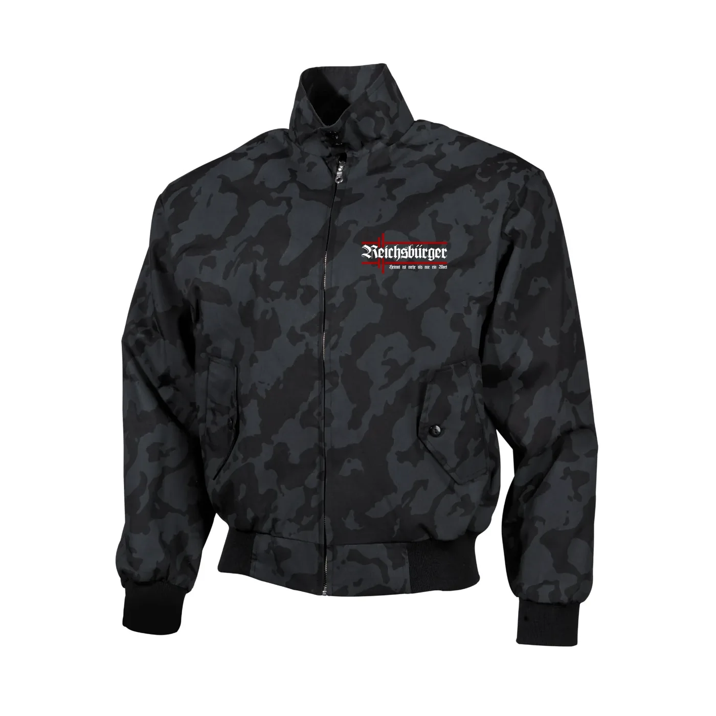 Bestickte Harrington Jacke, Camo - Reichsbürger, Heimat