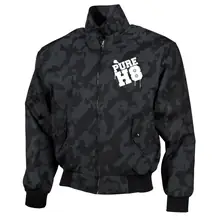 Bestickte Harrington Jacke, Camo - Pure H8 Vorderseite