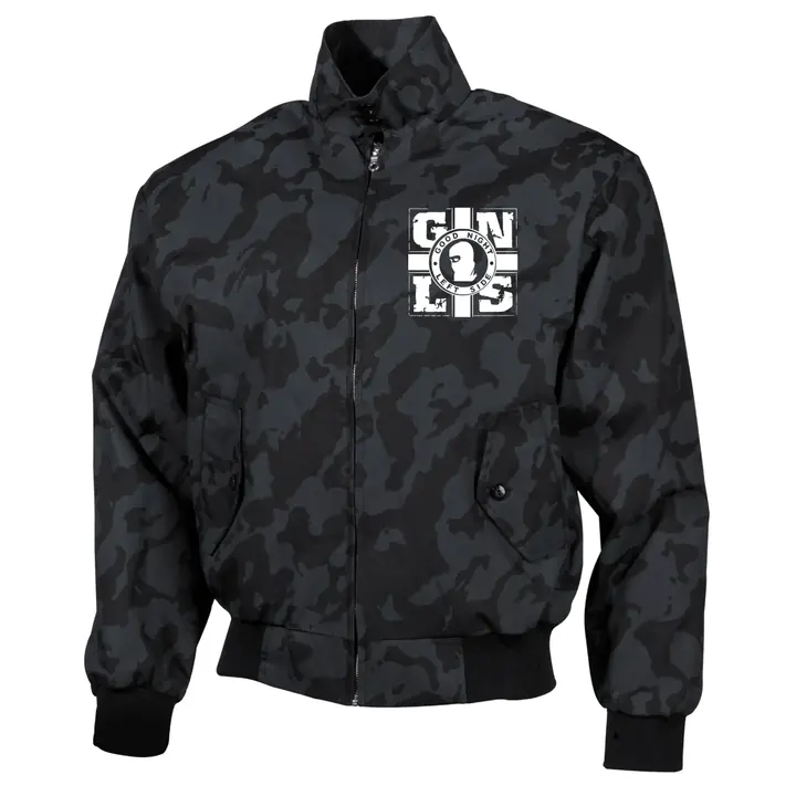 Bestickte Harrington Jacke, Camo - GNLS, Kreuz
