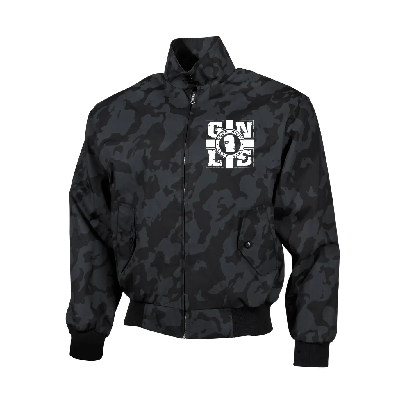 Bestickte Harrington Jacke, Camo - GNLS, Kreuz