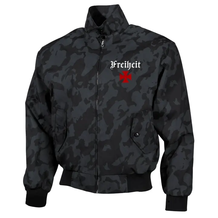 Bestickte Harrington Jacke, Camo - Heute tolerant morgen fremd im eigenen Land