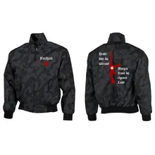 Bestickte Harrington Jacke, Camo - Heute tolerant morgen fremd im eigenen Land - gewählte Variante