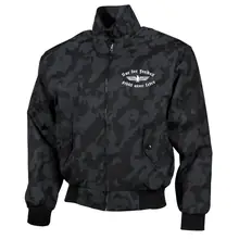 Bestickte Harrington Jacke, Camo - Nur der Freiheit gehört unser Leben Vorderseite