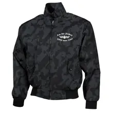 Bestickte Harrington Jacke, Camo - Nur der Freiheit gehört unser Leben - gewählte Variante