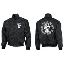 Bestickte Harrington Jacke, Camo - Sie waren die besten Soldaten der Welt - gewählte Variante