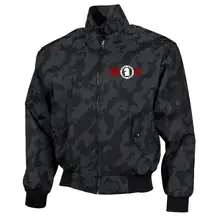 Bestickte Harrington Jacke, Camo - Good night left side - gewählte Variante
