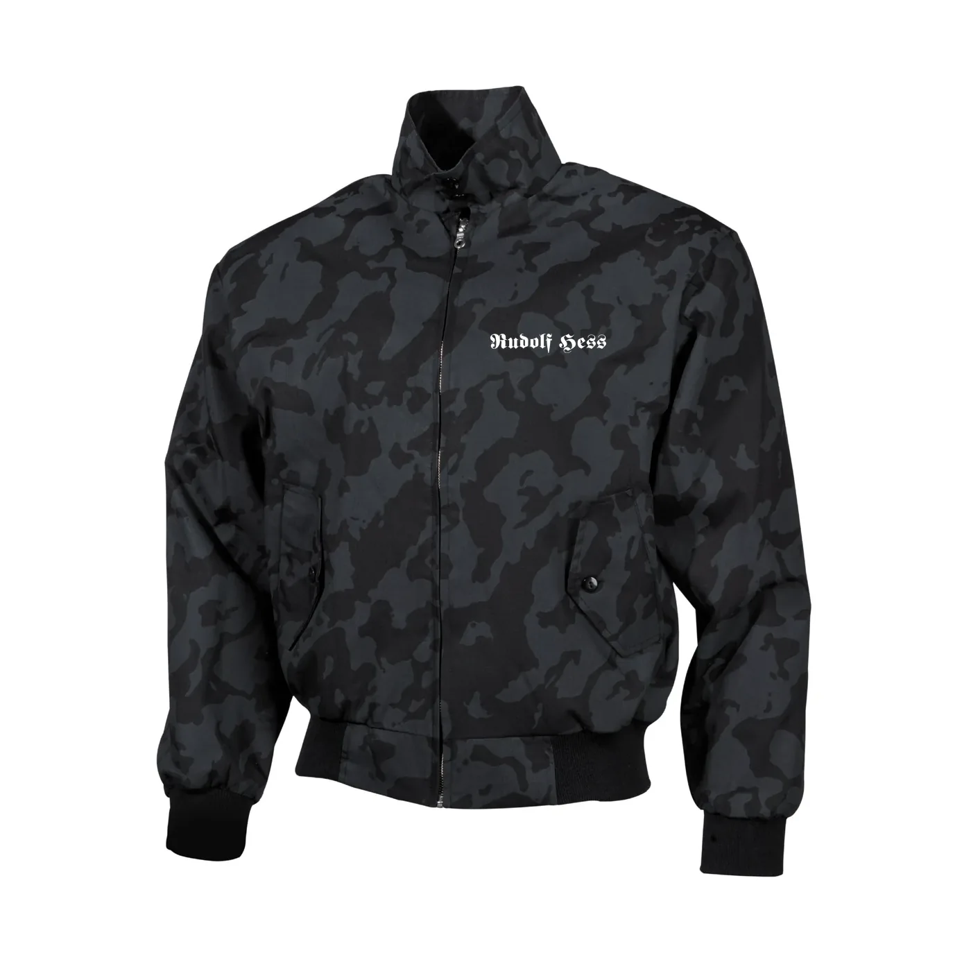 Bestickte Harrington Jacke, Camo - Rudolf Hess