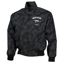 Bestickte Harrington Jacke, Camo - Defend Europe - gewählte Variante