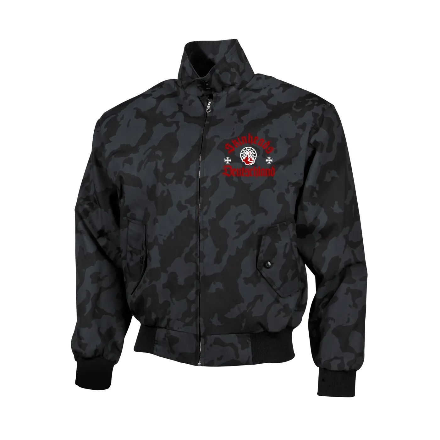 Bestickte Harrington Jacke, Camo - Skinheads Deutschland