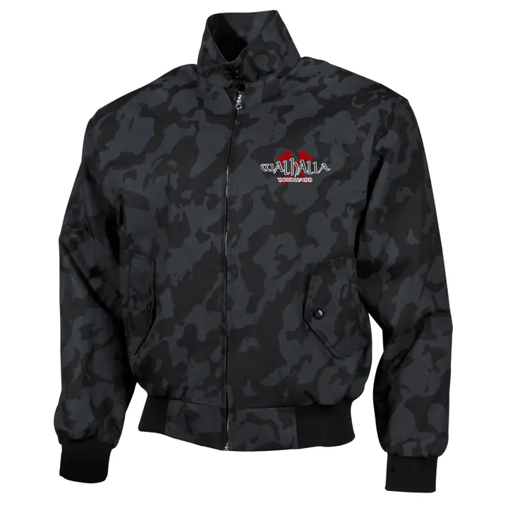 Bestickte Harrington Jacke, Camo - Walhalla, Nordmann
