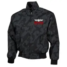 Bestickte Harrington Jacke, Camo - Consdaple, Adler made in Germany Vorderseite