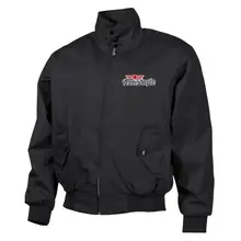 Bestickte Harrington Jacke, Schwarz - Consdaple, Adler 2018 - gewählte Variante