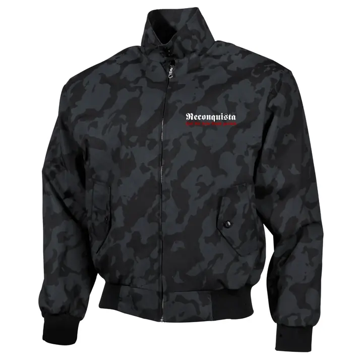 Bestickte Harrington Jacke, Camo - Reconquista