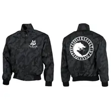 Bestickte Harrington Jacke, Camo - Fenrir Vorder- und Rückseite