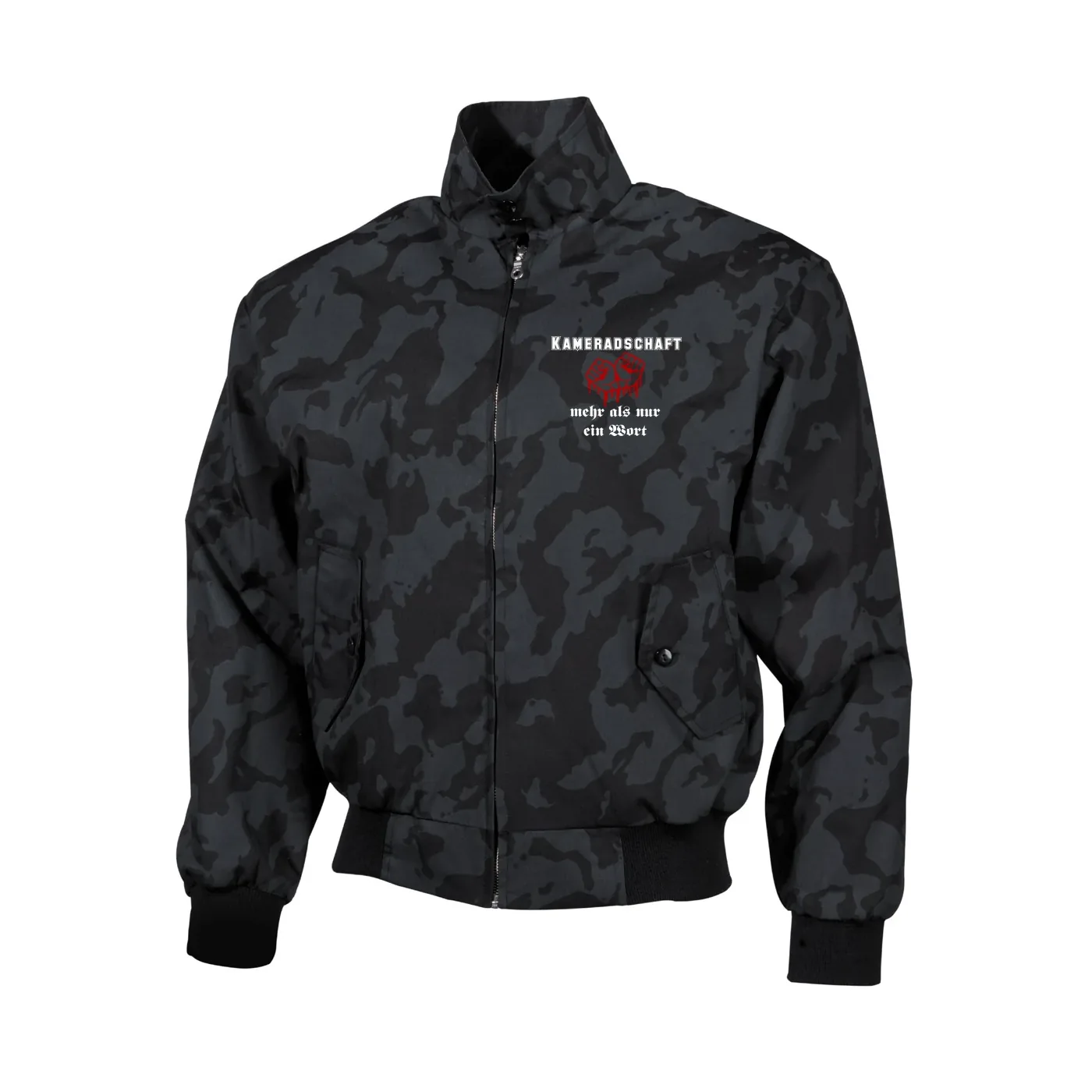 Bestickte Harrington Jacke, Camo - Kameradschaft mehr als nur ein Wort