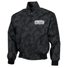 Bestickte Harrington Jacke, Camo - Ian Stuart Vorderseite