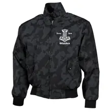 Bestickte Harrington Jacke, Camo - Treu dem Glauben - gewählte Variante