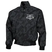 Bestickte Harrington Jacke, Camo - Bückt euch schön weiter Vorderseite