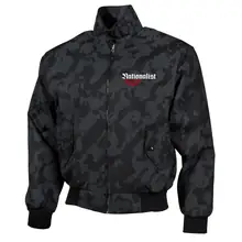 Bestickte Harrington Jacke, Camo - Nationalist für Heimat, Volk und Vaterland - gewählte Variante